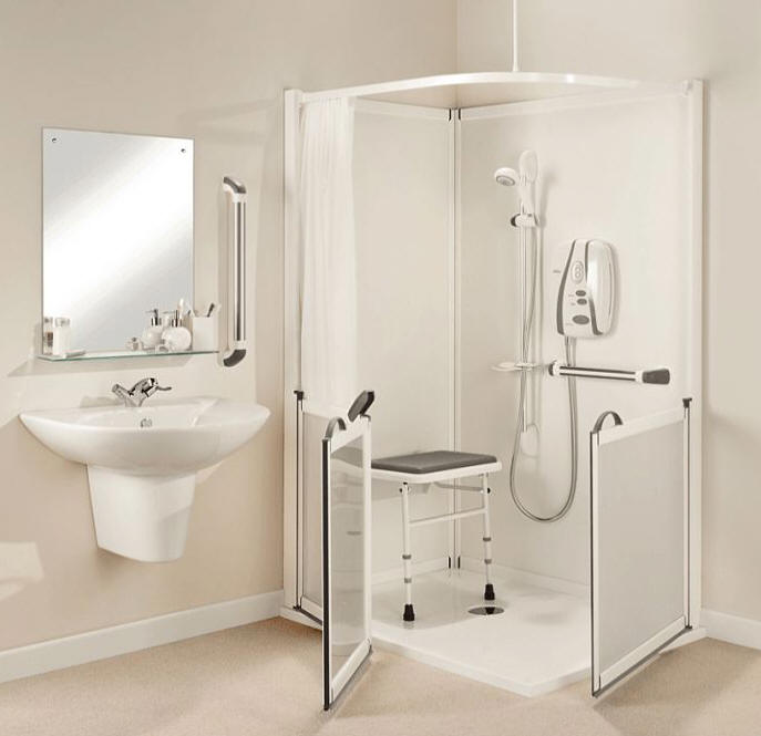 Swift fit all in one disabled shower cubicles Superior quality shower and shower toilet